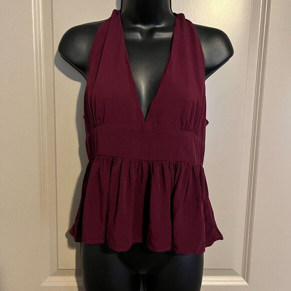 Women’s Red Tie Top, large - Picture 3 of 6